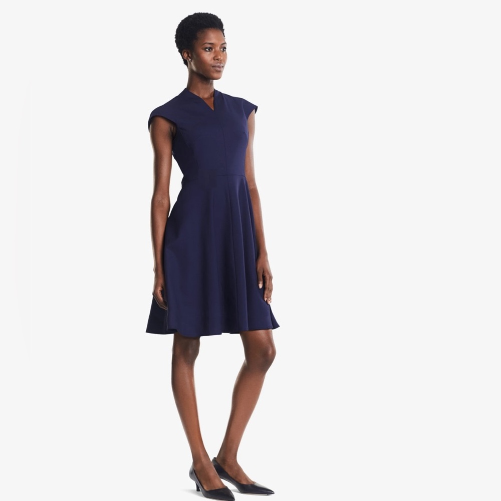 NWT MM. Lafleur Navy Ruth Dress